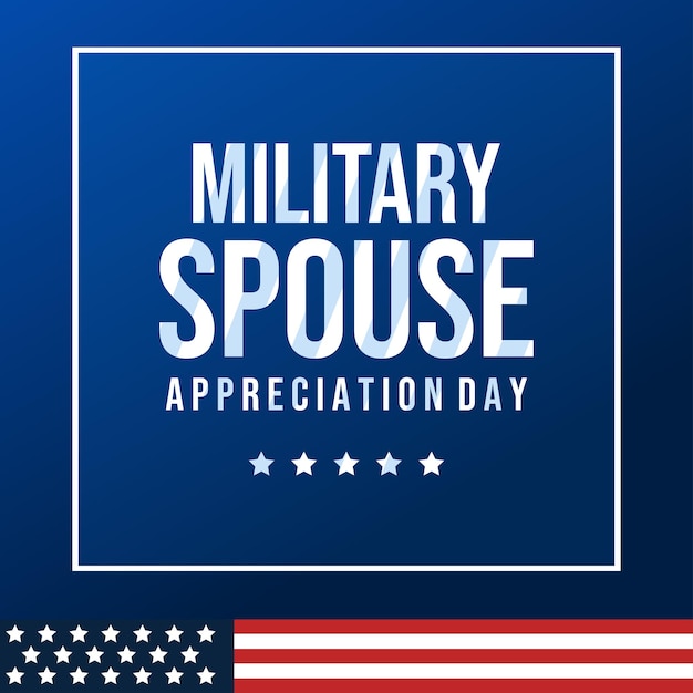 National Military Spouse Appreciation Day Holiday poster