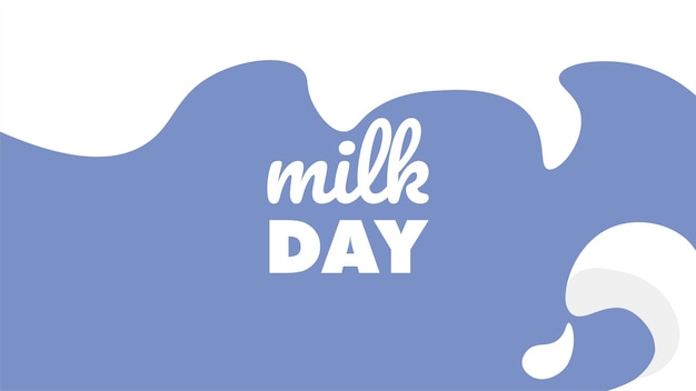 National Milk day 디자인 배너, 포스터 또는 소셜 미디어 게시물