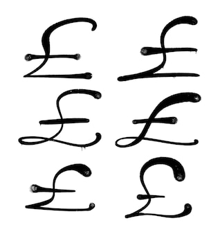 Simbolo monetario nazionale simbolo dell'icona di valuta funt