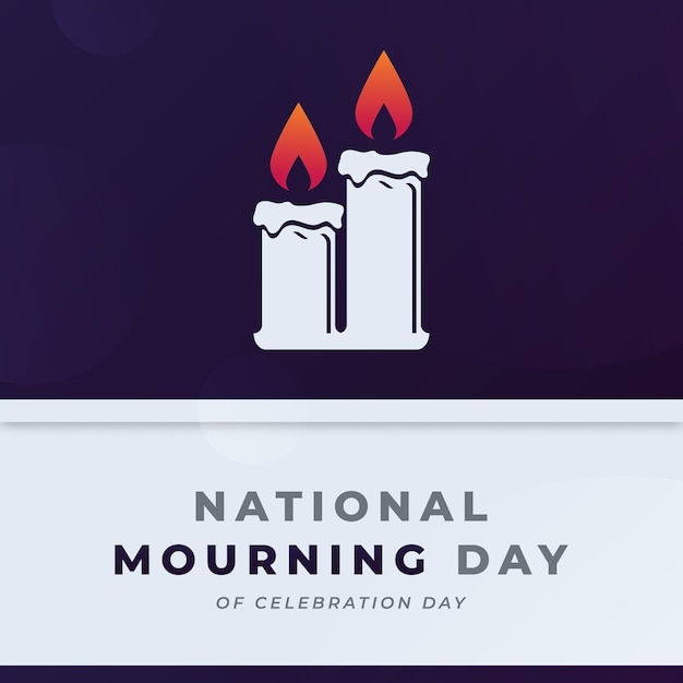 National Mourning Day Celebration Vector Design Illustration for Background Poster Banner Ads