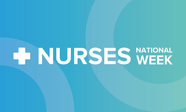 National nurses week thank you nurses medical and healthcare in honour of the doctors vector