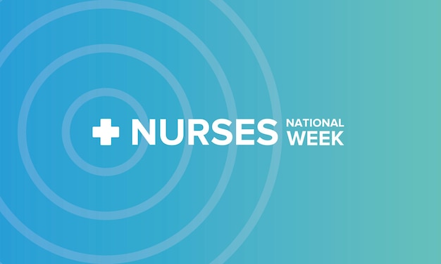 National Nurses Week Thank you nurses Medical and healthcare In honour of the doctors Vector