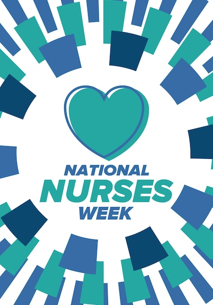 National Nurses Week Thank you nurses Medical and healthcare In honour of the doctors Vector