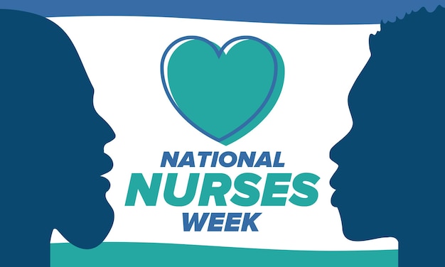 National Nurses Week Thank you nurses Medical and healthcare In honour of the doctors Vector