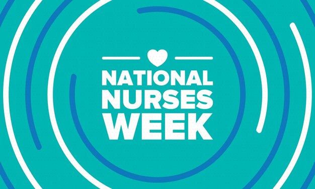 National nurses week thank you nurses medical and healthcare in honour of the doctors vector