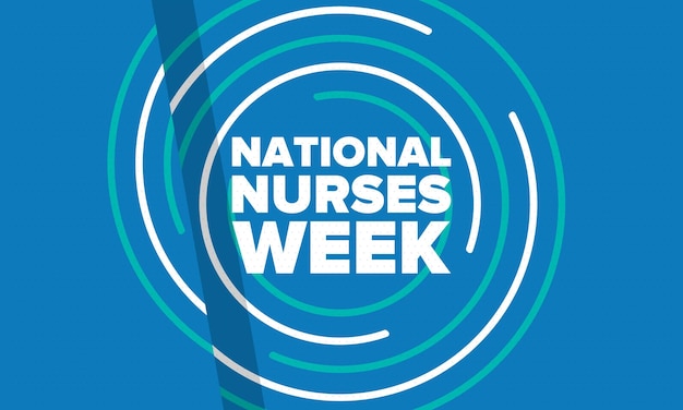 National Nurses Week Thank you nurses Medical and healthcare In honour of the doctors Vector