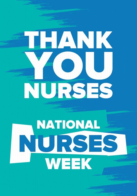 Vector national nurses week thank you nurses medical and healthcare in honour of the doctors vector