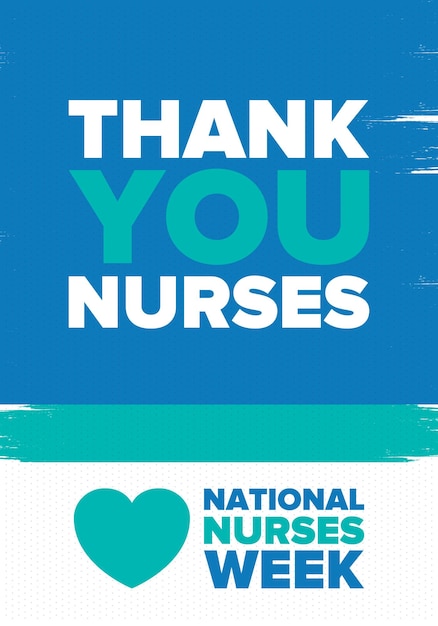 Vector national nurses week thank you nurses medical and healthcare in honour of the doctors vector