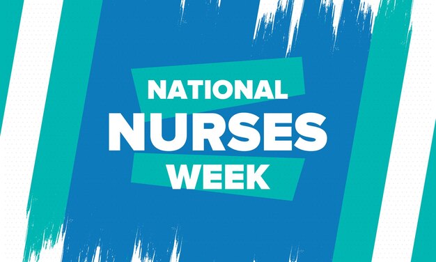 National nurses week thank you nurses medical and healthcare in honour of the doctors vector