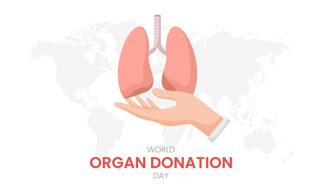 National organ donor day with lungs