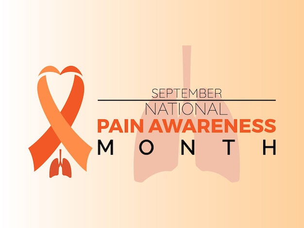 National Pain Awareness Month Raises Visibility Support and Advocacy for Pain Management Understanding and Compassion vector illustration banner template