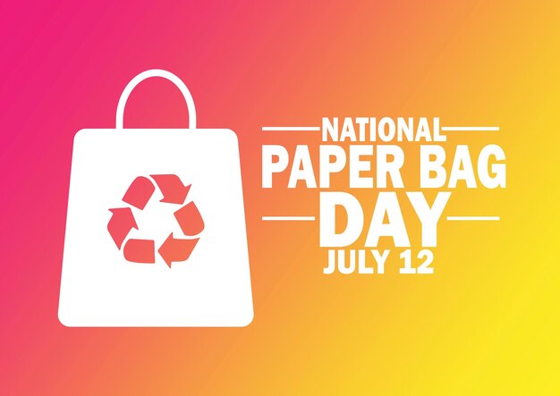 Premium Vector | National paper bag day