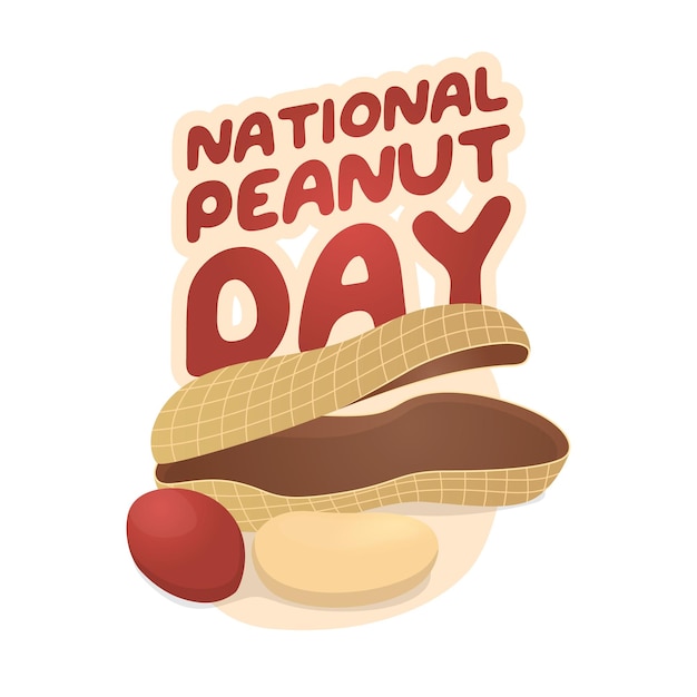 national peanut day design template