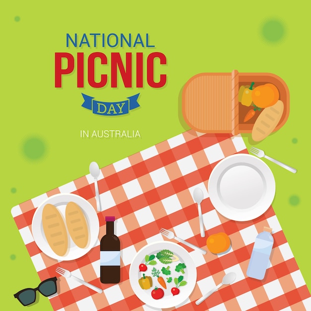 Vettore national picnic day