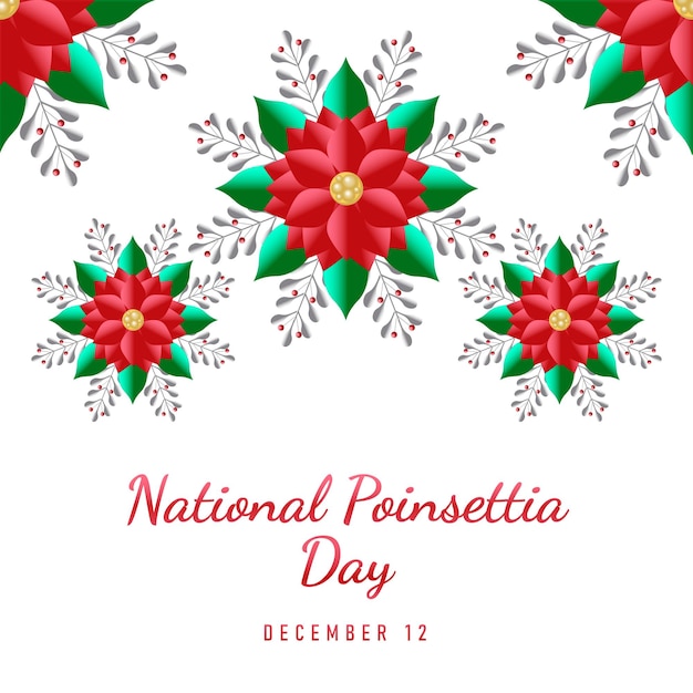 National Poinsettia Day background