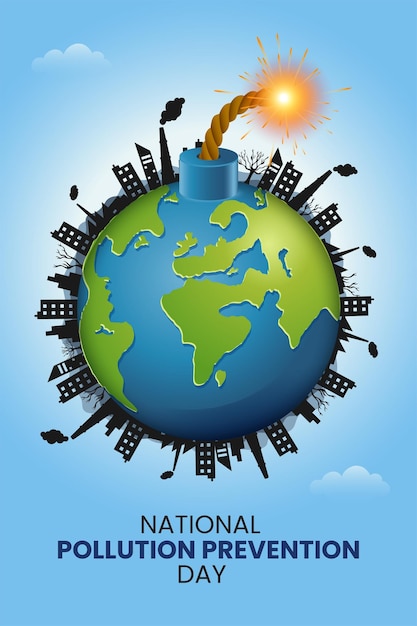 Национальный день предотвращения загрязнения с чистой и загрязненной окружающей средой и легкими