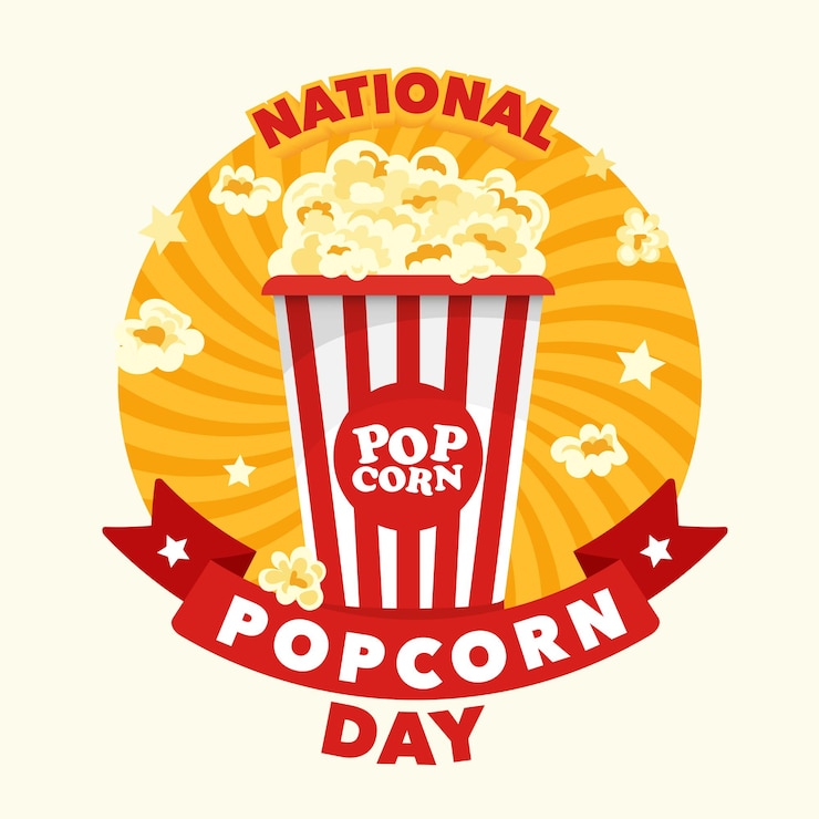 Vector national popcorn day vector illustration on january 19th vector illustration design