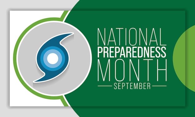 Vector national preparedness month npm is observed each year in september