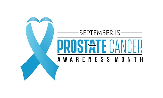 National Prostate Cancer Awareness Month vector banner template Health Care concept of support treatment prevention vector illustration idea