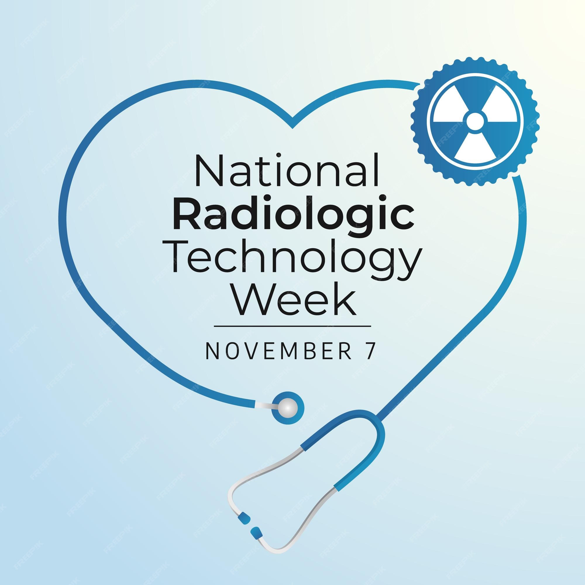 Premium Vector National radiologic technology week design template