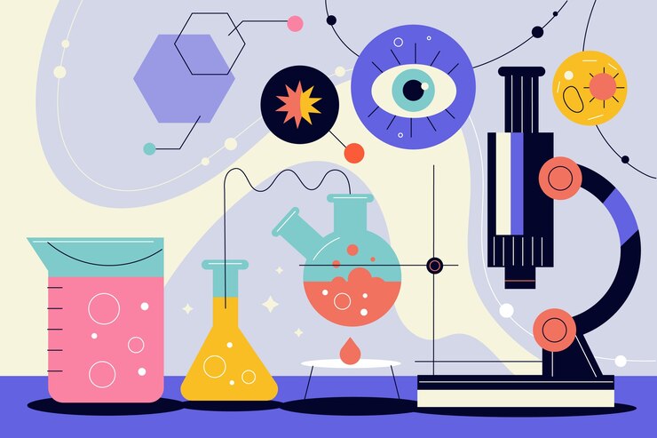 Vector national science day background
