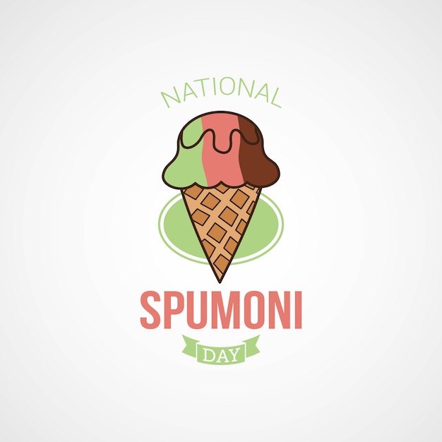 Vettore giornata nazionale spumoni