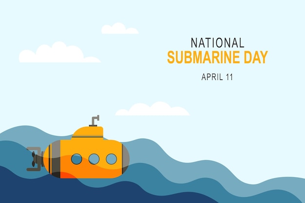 National Submarine Day background