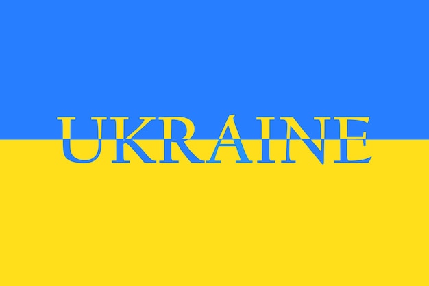 Vector national symbol ukrainian flag symbol blue yellow flag ukraine war icon set vector illustration