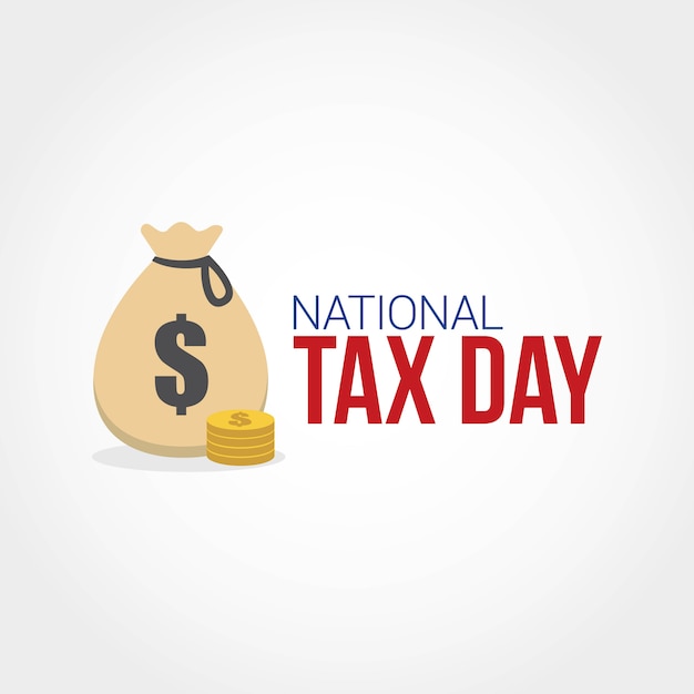 Premium Vector National tax day