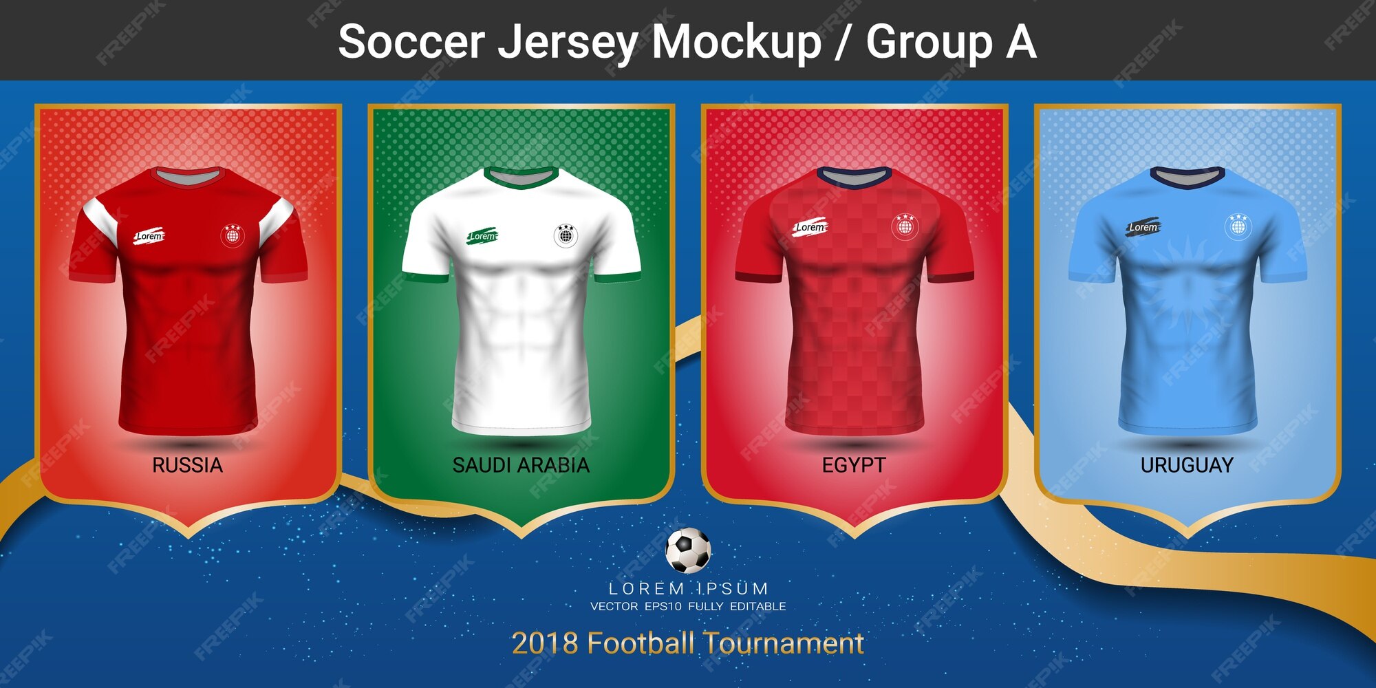 Premium Vector | National team soccer jersey group A
