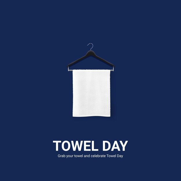 national towel day national towel day creative ads design vector 3D illustration