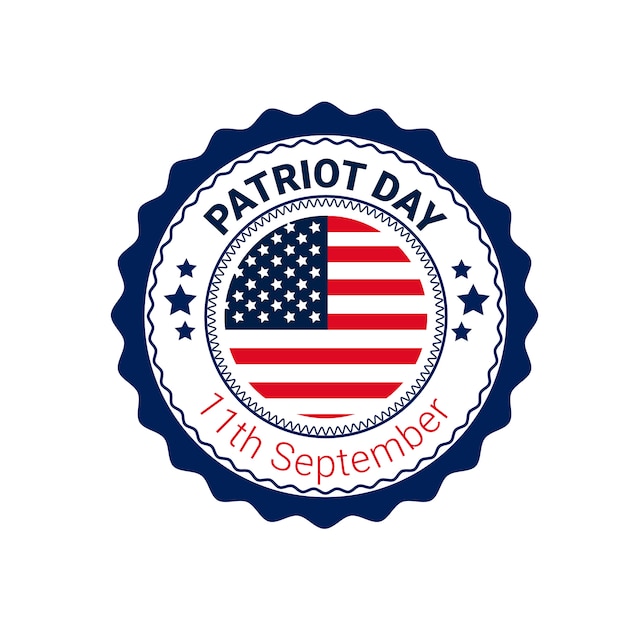 Vector national usa patriot day united states flag banner