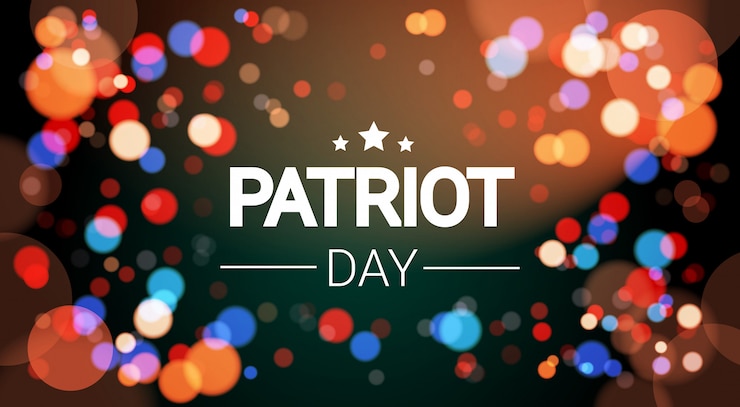 Vector national usa patriot day united states holiday fireworks banner