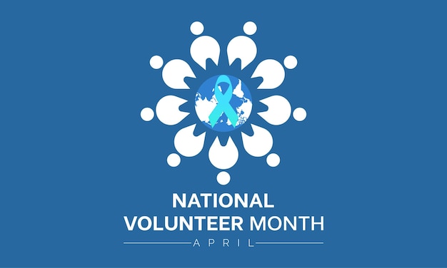 ナショナル・ボランティア・ムース (National Volunteer Month) は毎年4月に開催されベクトル・バナー・フライヤー・ポスターとソーシャル・メディア・テンプレートのデザインが行われます