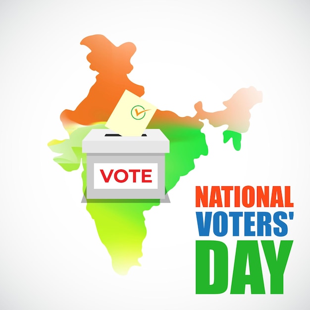 National voters day vector illustration