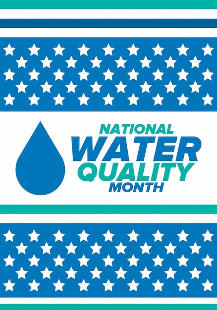 Vector national water quality month studying the water origin save and purify water high quality water