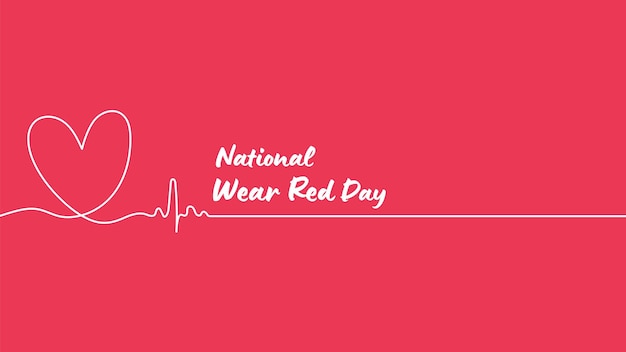 Vector national wear red day background