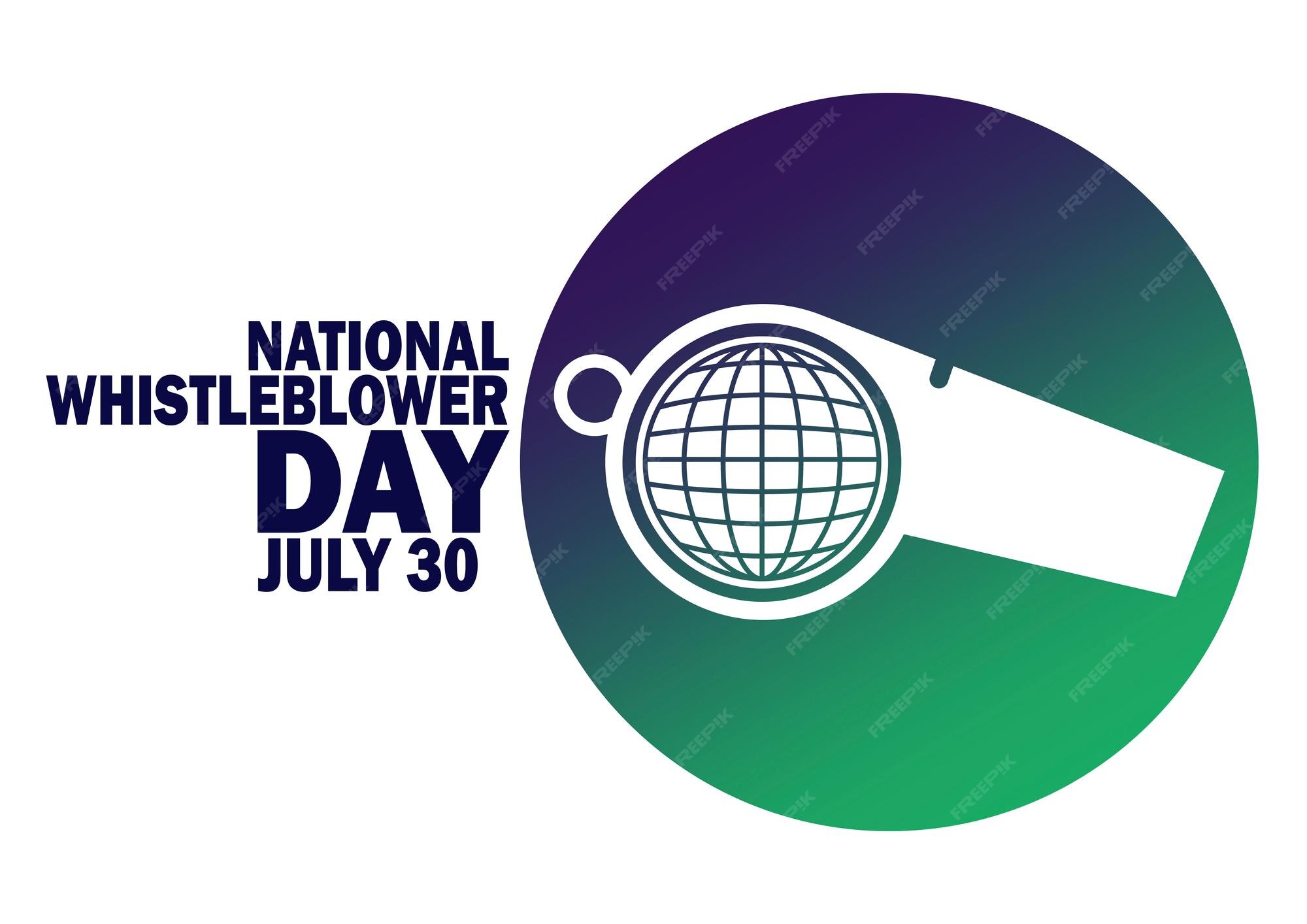 Premium Vector National whistleblower day vector template design