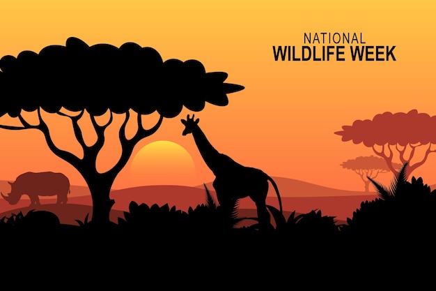 National Wildlife Week-achtergrond