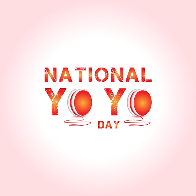 National yoyo day social media banner poster design template