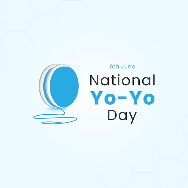 National yoyo day social media banner poster design template