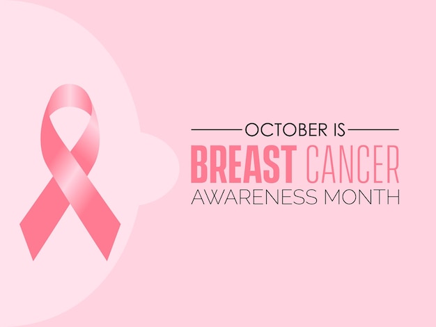 Nationale Breast Cancer Awareness Month Kampioenen van vroegtijdige detectie, onderwijs en ondersteuning voor degenen die getroffen zijn door borstkanker wereldwijd, verenigen zich voor roze kracht vectorsjabloon