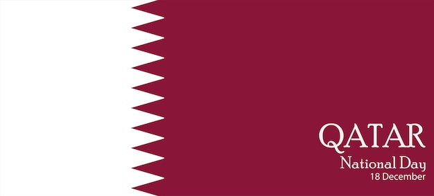 Nationale feestdag van qatar, vectorillustratie.