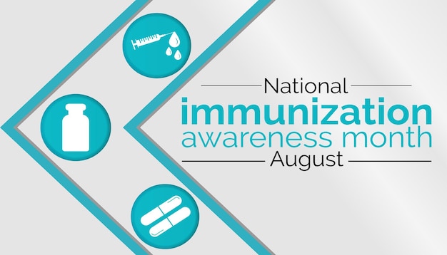Nationale Immunisatie Awareness Month Het kan helpen de levens van anderen te redden 3D Rendering witte rug