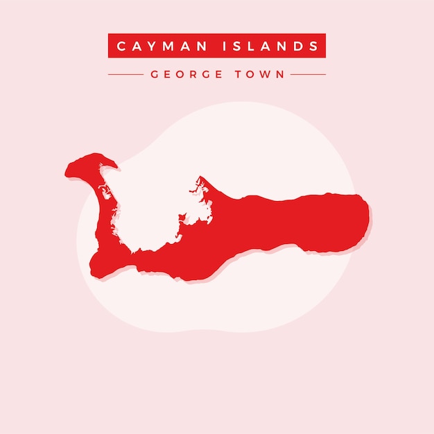 Nationale kaart van cayman cayman kaart vector illustratie vector van cayman map