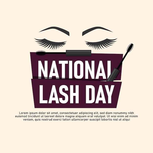 Nationale Lash Day-achtergrond