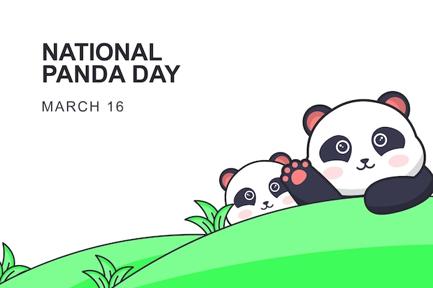 Nationale Panda Dag achtergrond