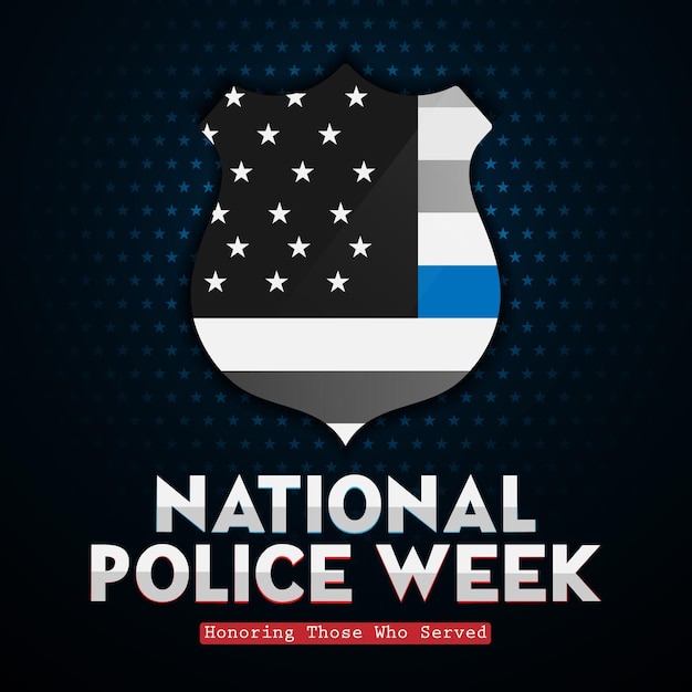 Nationale politieweek gevierd in de Verenigde Staten in mei ter ere van iedereen die typografie heeft gediend