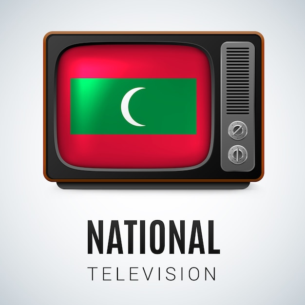 Nationale televisie illustratie