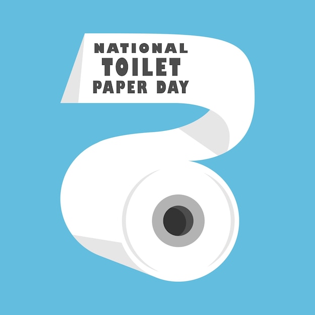 nationale toiletpapier dag vector illustratie